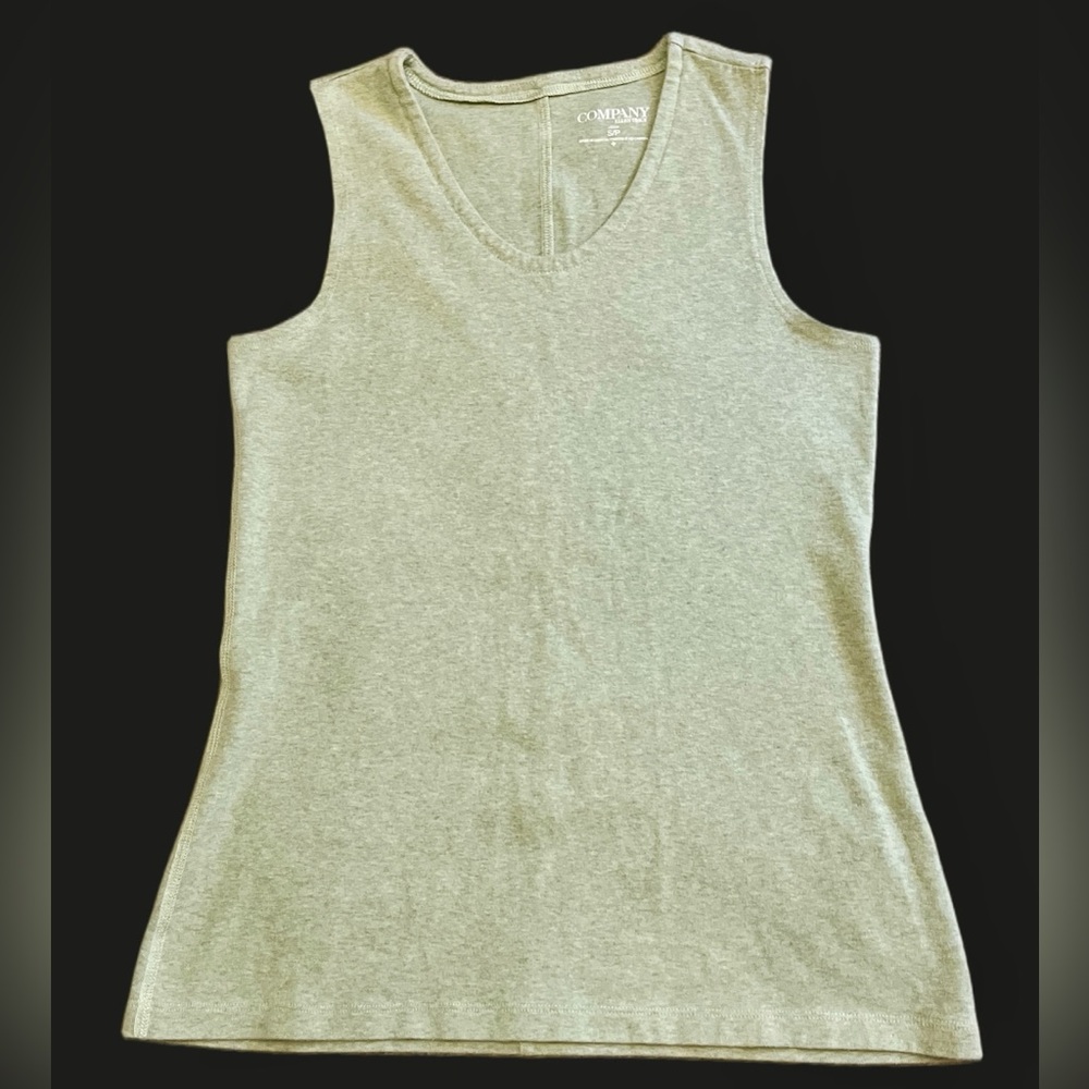 Company Ellen Tracy pale green cotton blend tank top size small 🇨🇦